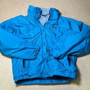 Vintage Patagonia Purple Fleece Lined Blue Winter Ski Jacket Kids Unisex 13/14